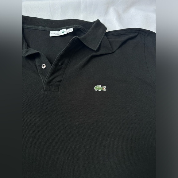 Black Men’s Classic Fit Long-Sleeve Polo Shirt Size XXL - Picture 2 of 4